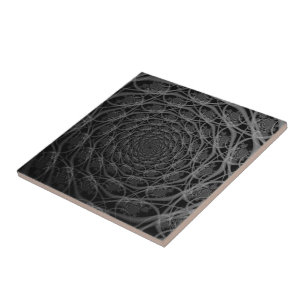 Cerâmica Galáxia de Filamentos em azulejo Negro e Branco