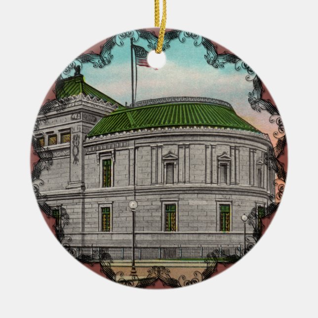 Cerâmica Galeria Corcorana de Ornamento de Arte (Frente)