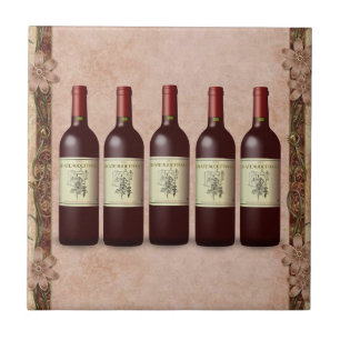 Cerâmica Garrafas de vinho de Azulejo cerâmico