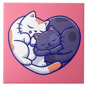 Cerâmica Gato De Amor Cata Azulejo Cerâmico