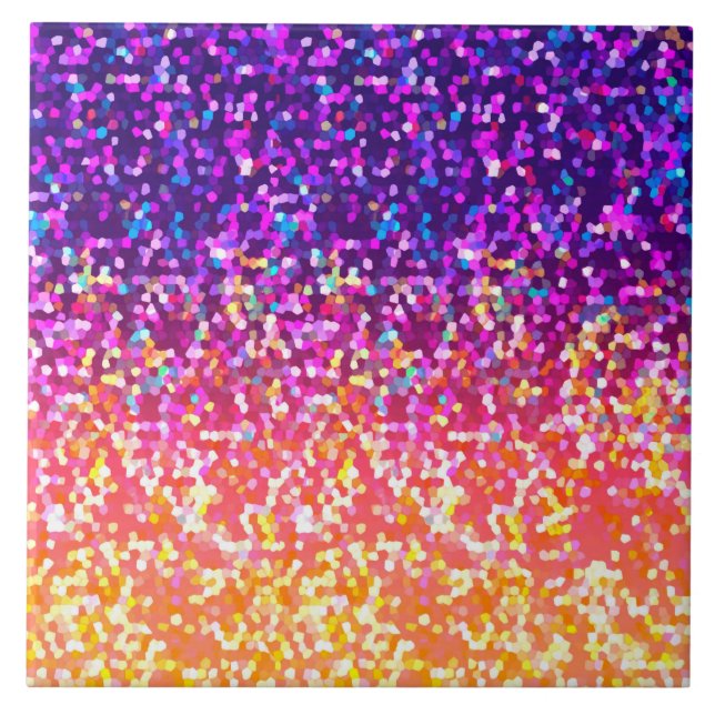 Cerâmica Gráfico de Glitter do azulejo (Frente)