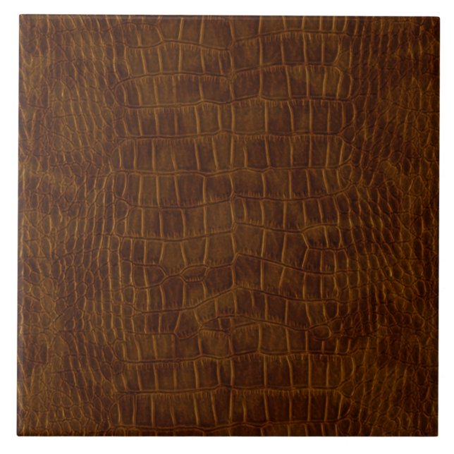 Cerâmica Grande Azulejo Cerâmico de Jacaré Crocodilo (Frente)