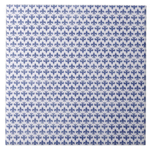 Cerâmica Grande azulejo da flor de lis