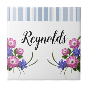Cerâmica Grelha de Flores de Azulejo Cerâmico