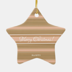 Cerâmica HAMbyWG Star Ornament - Ornamento de Foto