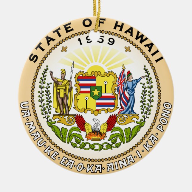 Cerâmica Havaí*    Ornamento de Natalハ ワ ク リ ス マ ス の イ (Frente)