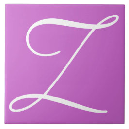 Cerâmica Hex cc66cc Número de cor Monograma Azulejo cerâmic