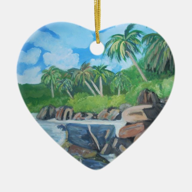 Cerâmica Ilha do ornamento de Seychelles (Frente)