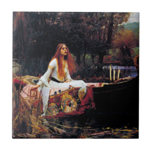 Cerâmica Lady Of Shallot no Azulejo de Arte da Waterhouse d