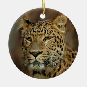 Cerâmica Leopard Amava Ornamento de Árvores de Natal