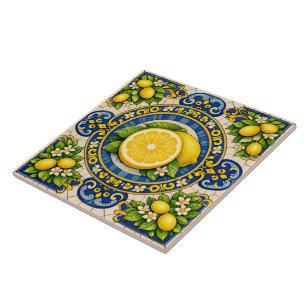 Cerâmica limões de padrão siciliano azulejo cerâmico