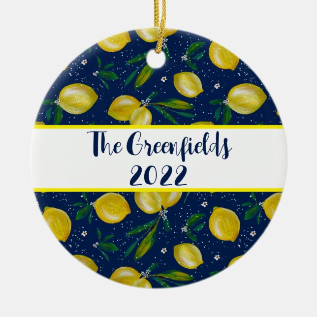 Cerâmica Limões de Sorrento para ornamento Cerâmico Persona (Frente)