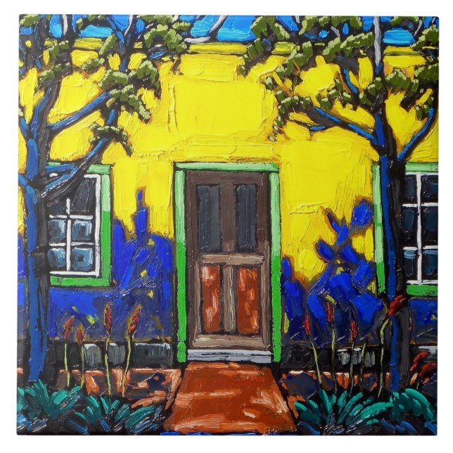 Cerâmica "Luz e sombra, o azulejo do bairro de Tucson" (Frente)