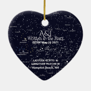 Cerâmica Mapa de estrelas e Ornamento de fotos