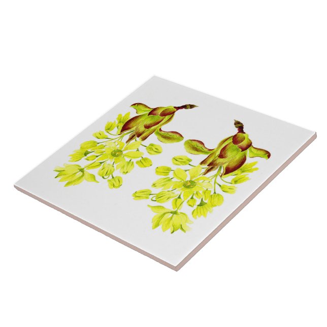 Cerâmica 'Mapeamentos de Feliz' num Azulejo cerâmico (I) (Lateral)