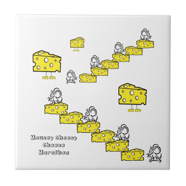 Cerâmica Maratona de Queijo Mousey, Azulejo cerâmico (Frente)