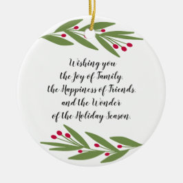 Cerâmica Maravilha do Ornamento de Férias