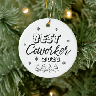 Cerâmica Melhor Colega de Trabalho Ornamento Personalizado