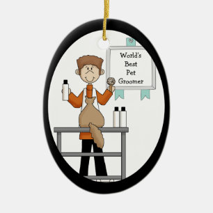 Cerâmica Melhor Ornamento de Computadores Pet