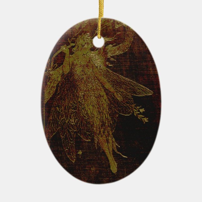 Cerâmica Meu Próprio Ornamento De Fadas (Frente)