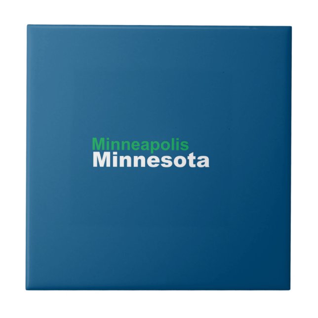 Cerâmica Minneapolis, Azulejo cerâmico de Minnesota (Frente)
