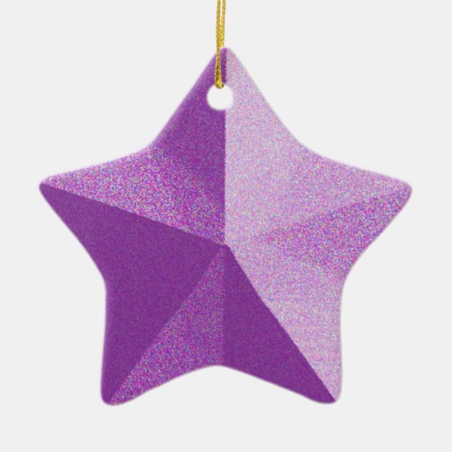 Cerâmica Modelo de Ornamento de Olhos de Estrelas Roxas (Frente)