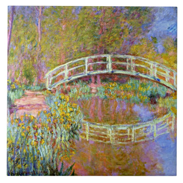 Cerâmica Monet - Ponte no Azulejo cerâmico do Jardim de Mon (Frente)