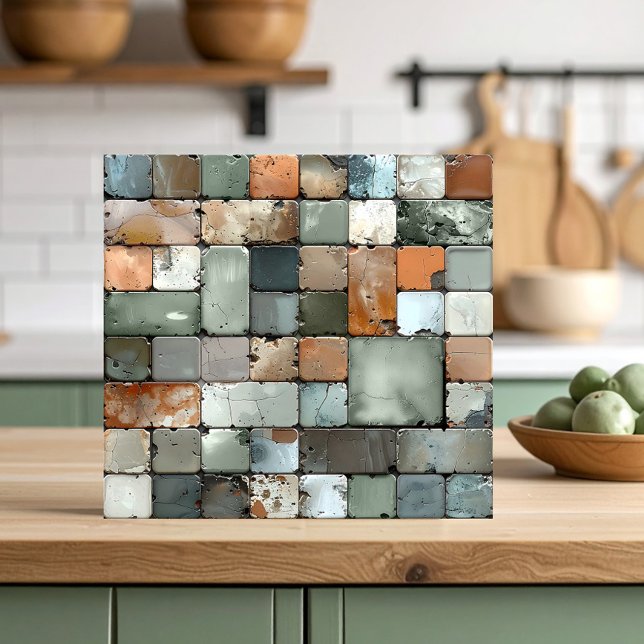 Cerâmica Mosaico de Azulejo Rústico ID1187b (Criador carregado)