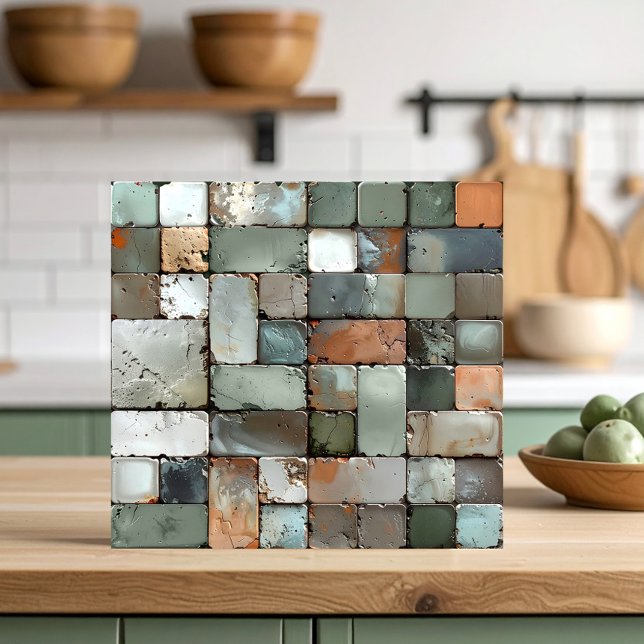 Cerâmica Mosaico de Azulejo Rústico ID1187c (Criador carregado)