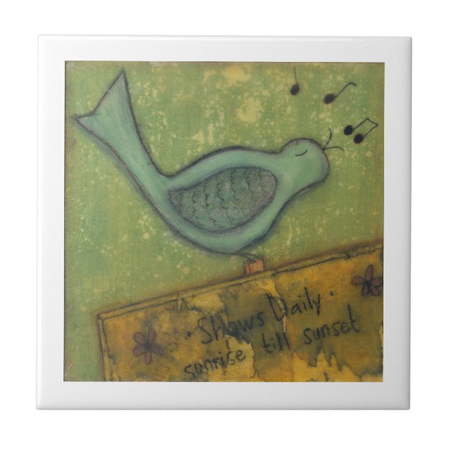 Cerâmica Mostra Azulejo cerâmico de 4" diários (Frente)