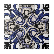 Motivo Ornado de Azulejo Mediterrâneo