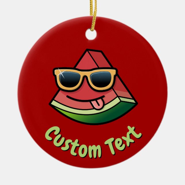 Cerâmica Motoon de Watermelon, ornamento cerâmico (Frente)