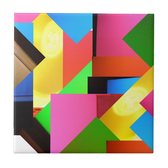 Cerâmica Multi azulejo de mosaico da cor (Frente)