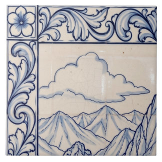 Cerâmica Mural de Azulejo Machu Picchu 1 de 6 Superior Esqu