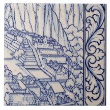 Mural de Azulejo Machu Picchu 4 de 6 Meio Direito