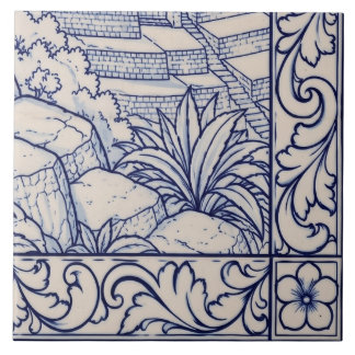 Cerâmica Mural de Azulejo Machu Picchu 6 de 6 Inferior Dire