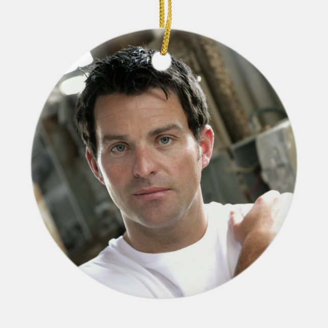 Cerâmica Música de Ryan Kelly - ornamento - branco liso T (Frente)