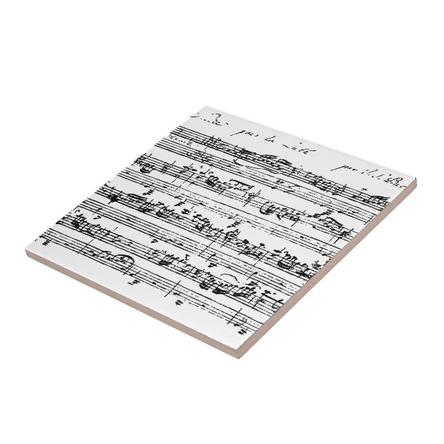 Cerâmica Música pelo azulejo de Bach (Lateral)