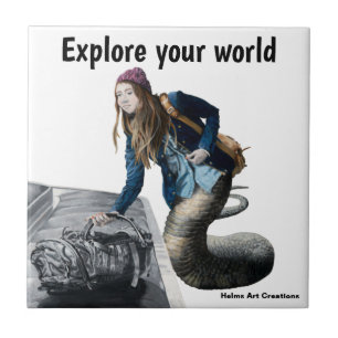 Cerâmica Naga Explorando o Azulejo mundial de fantasia em c