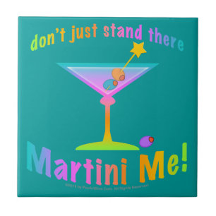 Cerâmica Não Fique Aí Parado - Coaster de Azulejo MARTINI M