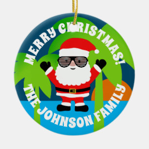 Cerâmica Natal personalizado no ornamento da árvore de ver