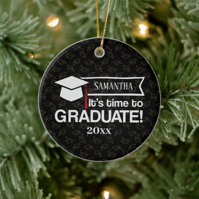 Cerâmica Nome Personalizado e Ornamento de Presente de Grad (Árvore)