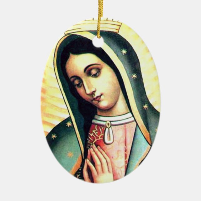 Cerâmica Nossa senhora do ornamento de Guadalupe (Frente)