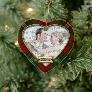 Cerâmica Nosso Primeiro Ornamento Fotográfico de Casamento