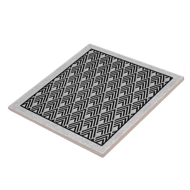 Cerâmica Novo Azulejo cerâmico de borda do estilo Art Deco. (Lateral)