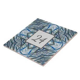 Cerâmica Número do Azulejo de Parede de Padrão de Cristal A