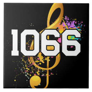 Cerâmica Números editáveis da família musical do Azulejo de