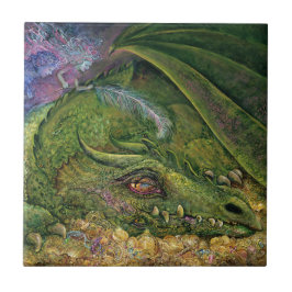 Cerâmica Nunca picar um dragão de dormir 6x6 Azulejo cerâmi