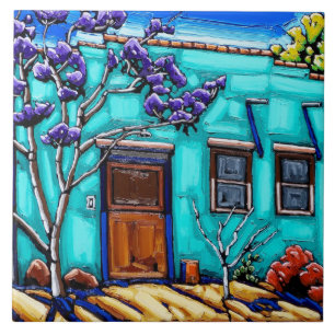 Cerâmica O azulejo do bairro de Tucson do verde da cerceta