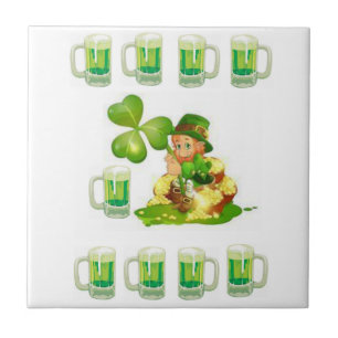 Cerâmica O dia de St Patrick do azulejo